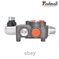 3 Spool Hydraulic Monoblock Double Acting Control Valve 21GPM SAE withconversion
