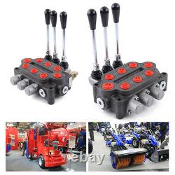 3 Spool Monoblock Hydraulic Directional Control Valve 25 GPM Double Acting New