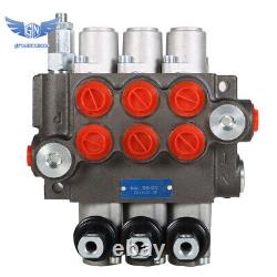 3 Spool P40 Hydraulic Directional Control Valve Manual Operate 13GPM