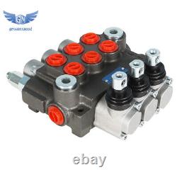 3 Spool P40 Hydraulic Directional Control Valve Manual Operate 13GPM