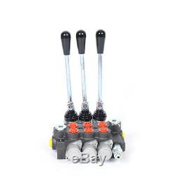 3 Spool P40 Hydraulic Directional Control Valve, Manual Operate, 13GPM 250 bar