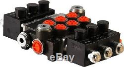 3 spool hydraulic solenoid directional valve 13gpm/ 50lpm 12VDC 3Z50 BSP ports