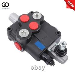 32 GPM 1 Spool Hydraulic Directional Control Valve Open Center Double Acting