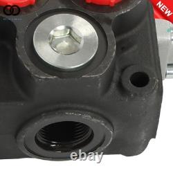 32 GPM 2 Spool Hydraulic Directional Control Valve Open Center Double Acting