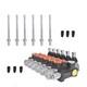 3600 Psi Hydraulic Control Valve Double Acting 6 Spool 13 Gpm Sae Ports New