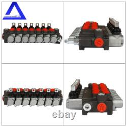 3600PSI Hydraulic Directional Control Valve Double Acting Cylinder 7 Spool 13GPM