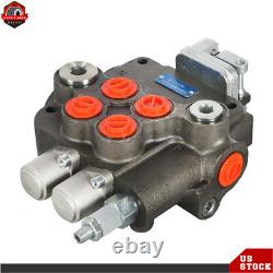 3625PSI 21GPM 2 Spool Hydraulic Directional Control Valve WithJoystick For Tractor