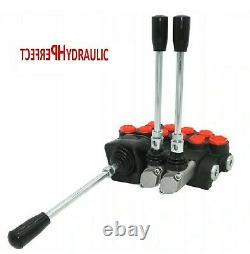 4 BANK Hydraulic Directional Control Valve JOYSTICK 11gpm 40L 3x double acting