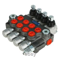 4 Spool 11GPM Hydraulic Directional Control Valve 3600PSI Double Acting