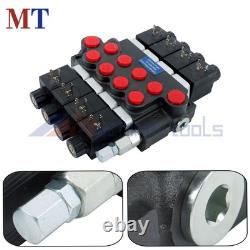 4 Spool 13GPM Hydraulic Directional Valve 12V DC 3600PSI Kit