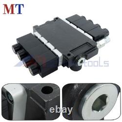 4 Spool 13GPM Hydraulic Directional Valve 12V DC 3600PSI Kit