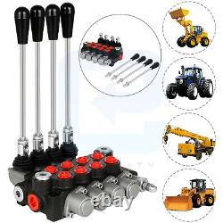 4 Spool Hydraulic Direction Valve 11GPM Double acting Cylinder Spool Loader