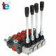 4 Spool Hydraulic Directional Control Valve 11gpm, Double Acting Cylinder Bspp