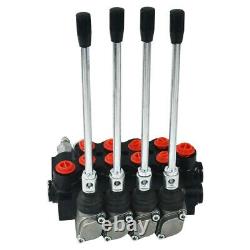 4 Spool Hydraulic Directional Control Valve 11gpm, Double Acting Cylinder Spool