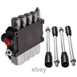 4 Spool Hydraulic Directional Control Valve Max Flow 11 GPM for Tractors Loaders