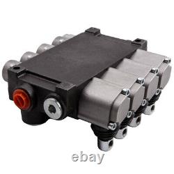 4 Spool Hydraulic Directional Control Valve Max Flow 11 GPM for Tractors Loaders