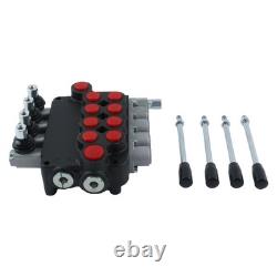 4 Spool Hydraulic Directional Control Valve Open Center 21 GPM 3600 PSI NEW