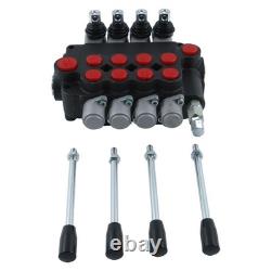 4 Spool Hydraulic Directional Control Valve Open Center 21 GPM 3600 PSI NEW