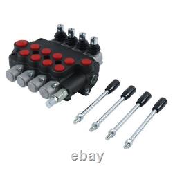 4 Spool Hydraulic Directional Control Valve Open Center 21 GPM 3600 PSI NEW