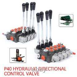 4 Spool Monoblock Hydraulic Directional Control Valve Adjustable Pressure 13 GPM
