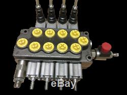4 spool hydraulic directional control valve 13gpm HC-M50/4 with dump valve, 69309