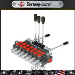 40L Hydraulic Directional Control Valve 2 Joystick 7 Spool 11gpm BSPP Interface