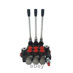 4500 PSI Manual Three Spool Multi-way Hydraulic Combination Directional Valve