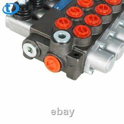5 Spool Hydraulic Directional Control Valve 13 gpm, Double Acting, SAE Interfa