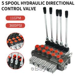 5 Spool Hydraulic Directional Control Valve Multiple Directional Control Valve