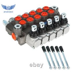 5 Spools 13 GPM Hydraulic Directional Control Valve 3600Psi SAE Ports