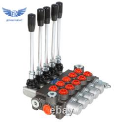 5 Spools 13 GPM Hydraulic Directional Control Valve 3600Psi SAE Ports