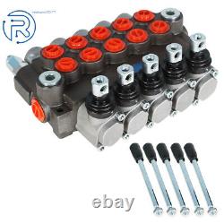 5 Spools 13 GPM Hydraulic Directional Control Valve 3600Psi SAE Ports NEW