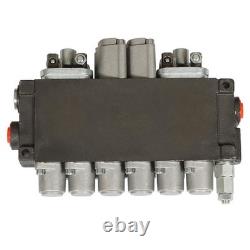 6-Spool 11 GPM 3625 PSI Hydraulic Directional Control Valve with SAE Ports