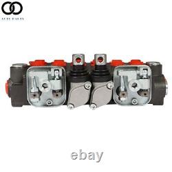 6 Spool 11 GPM Hydraulic Backhoe Directional Control Valve With 2 Joysticks