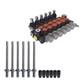 6 Spool 11 Gpm Hydraulic Directional Control Valve Bspp 3600 Psi For Tractors