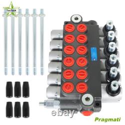 6 Spool 11GPM Hydraulic Directional Control Valve Adjustable 3600PSI NEW