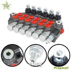 6 Spool 11GPM Hydraulic Directional Control Valve Adjustable 3600PSI NEW
