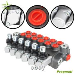 6 Spool 11GPM Hydraulic Directional Control Valve Adjustable 3600PSI NEW