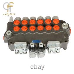 6 Spool 21 GPM Hydraulic Backhoe Directional Control Valve 3625 PSI
