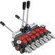 6 Spool 21 Gpm Hydraulic Backhoe Directional Control Valve Withjoysticks G1/2 Port