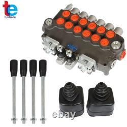 6 Spool 21GPM 3625PSI Hydraulic Directional Control Valve SAE with 2 Joysticks