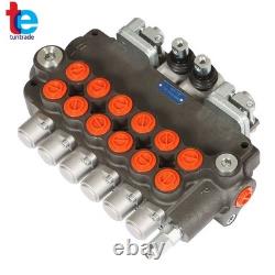 6 Spool 21GPM 3625PSI Hydraulic Directional Control Valve SAE with 2 Joysticks