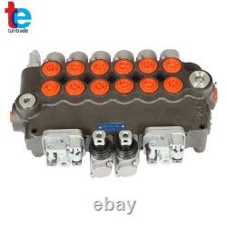 6 Spool 21GPM 3625PSI Hydraulic Directional Control Valve SAE with 2 Joysticks