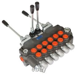 6 Spool 21GPM Hydraulic Directional Control Valve Hydraulic Valve Double Acti