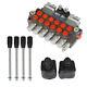 6 Spool 3625 Psi 11 Gpm Hydraulic Backhoe Directional Control Valve With2joysticks