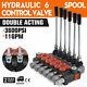 6 Spool 6 Joysticks Monoblock Hydraulic Directional Control Valve 11gpm 40l