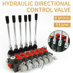 6 Spool 6 Joysticks Monoblock Hydraulic Directional Control Valve 11gpm 40l/min