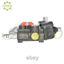 6 Spool Hydraulic Backhoe Directional Control Valve 11 GPM With 2 Joysticks