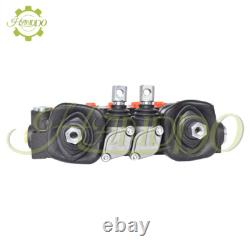 6 Spool Hydraulic Backhoe Directional Control Valve 11 GPM With 2 Joysticks