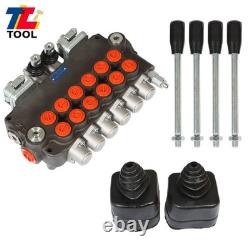 6 Spool Hydraulic Backhoe Directional Control Valve 21 GPM l With 2 Joysticks